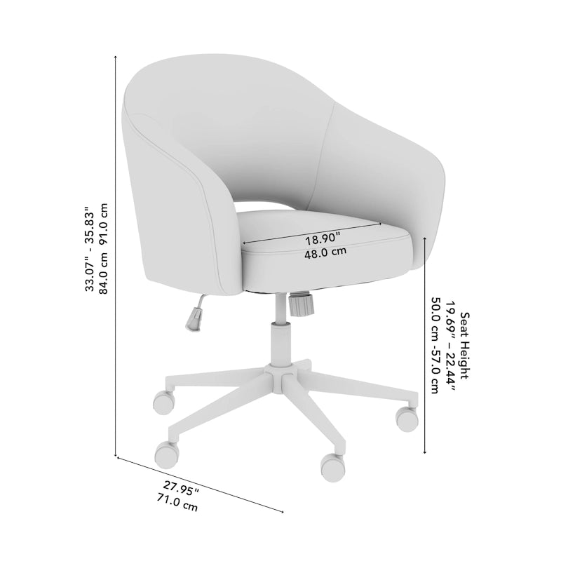 Mid Century Modern Desk Chair for Home Office