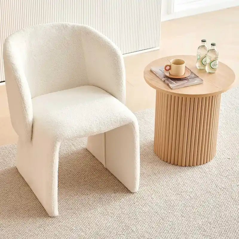 Barrel Dining Sofa Chairs Upholstered - Fully Wrapped