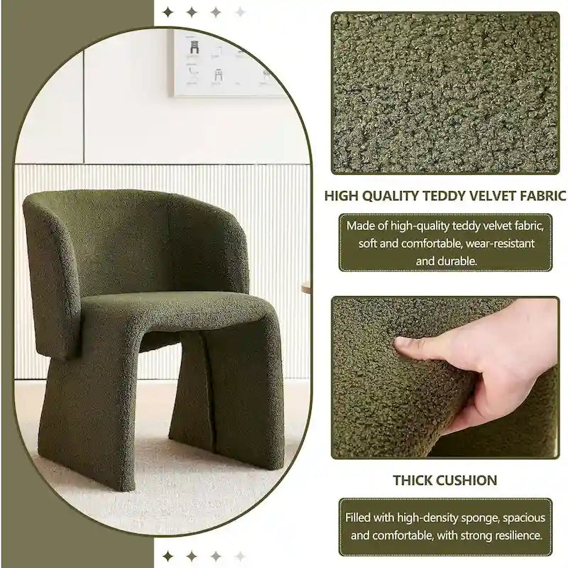 Barrel Dining Sofa Chairs Upholstered - Fully Wrapped
