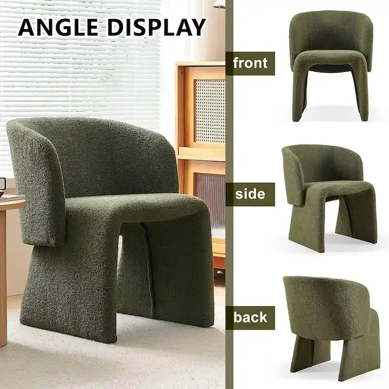 Barrel Dining Sofa Chairs Upholstered - Fully Wrapped
