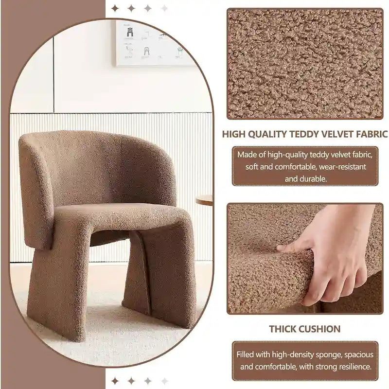Barrel Dining Sofa Chairs Upholstered - Fully Wrapped