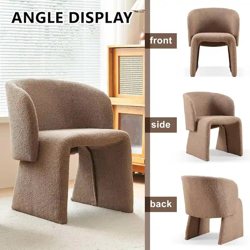 Barrel Dining Sofa Chairs Upholstered - Fully Wrapped