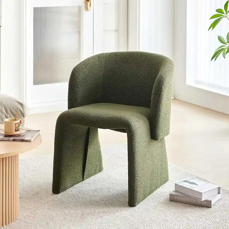 Barrel Dining Sofa Chairs Upholstered - Fully Wrapped