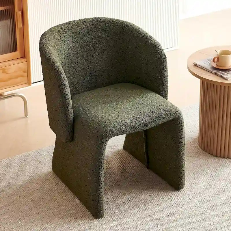 Barrel Dining Sofa Chairs Upholstered - Fully Wrapped
