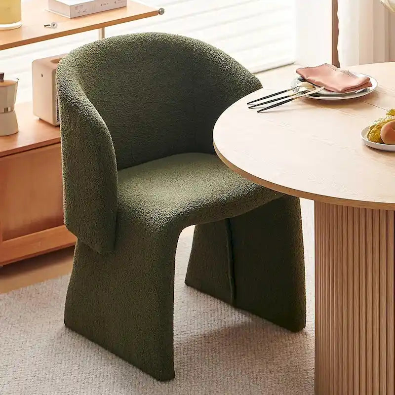 Barrel Dining Sofa Chairs Upholstered - Fully Wrapped
