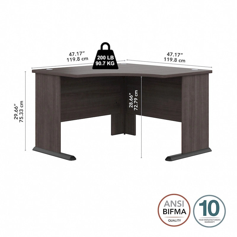 48W Corner Computer Desk