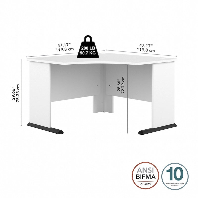 48W Corner Computer Desk