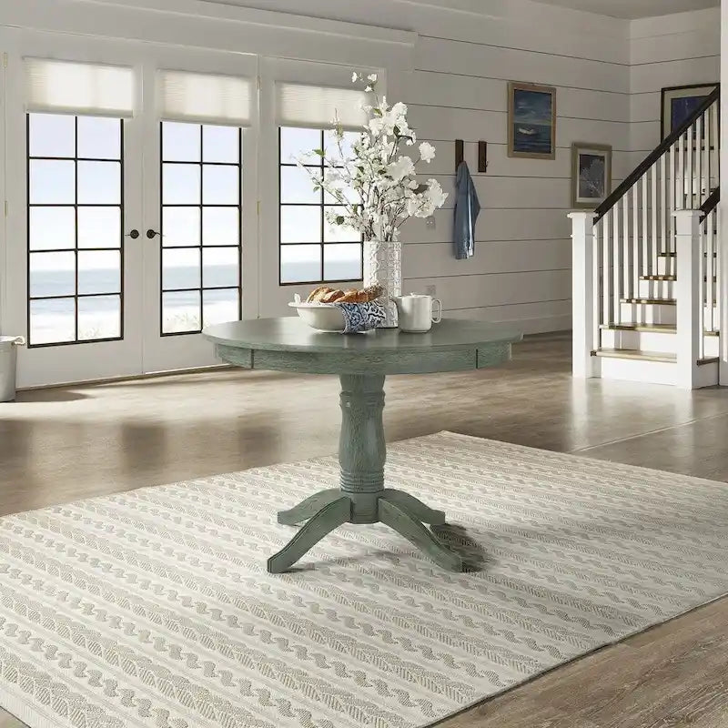 Round Pedestal Base Dining Table