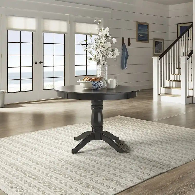 Round Pedestal Base Dining Table