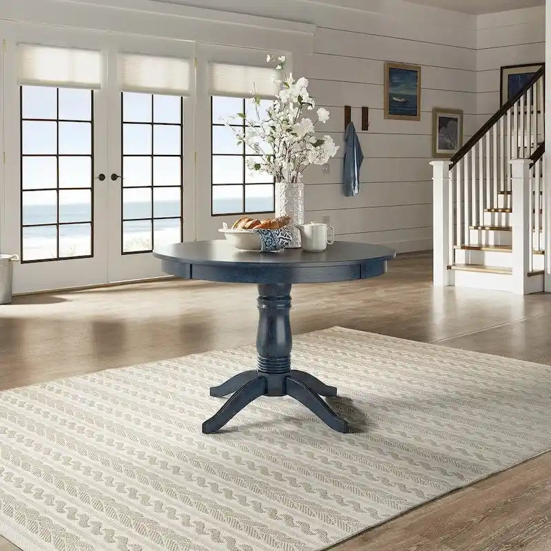 Round Pedestal Base Dining Table