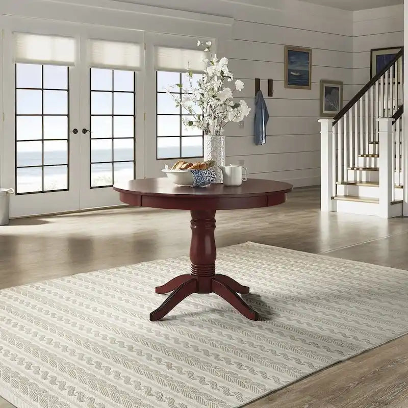 Round Pedestal Base Dining Table