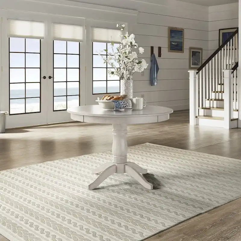 Round Pedestal Base Dining Table