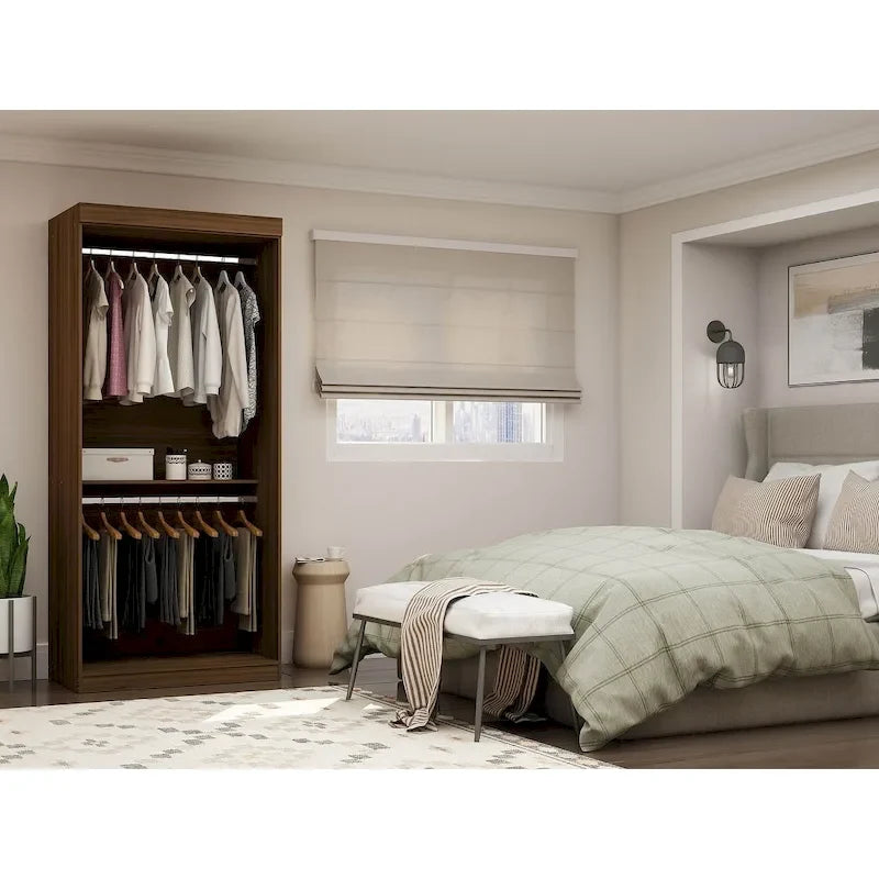 68W Queen Murphy Bed with Desk for Guest Room