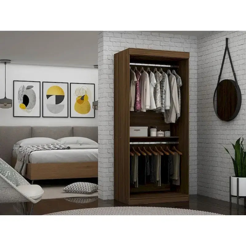 68W Queen Murphy Bed with Desk for Guest Room