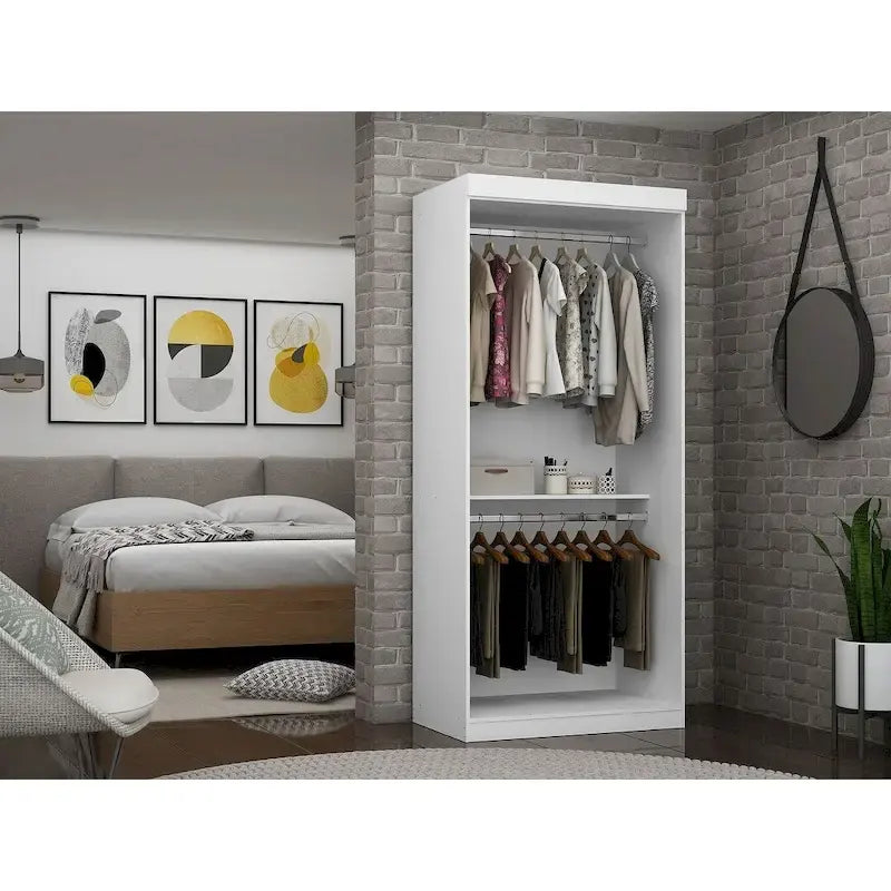 68W Queen Murphy Bed with Desk for Guest Room