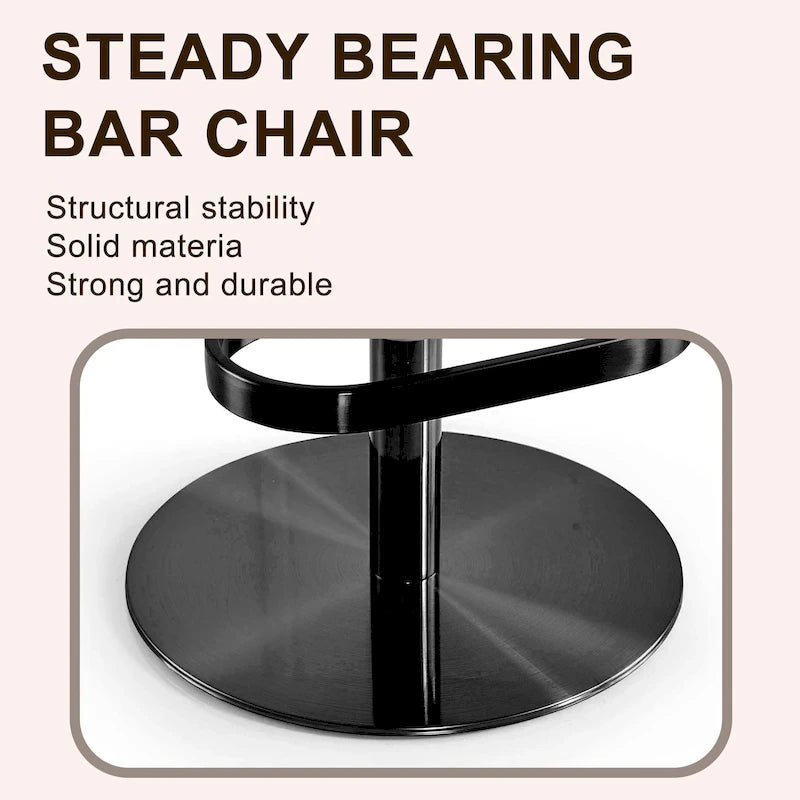 Velvet Counter Bar Stool with Height Adjustable and Swivel