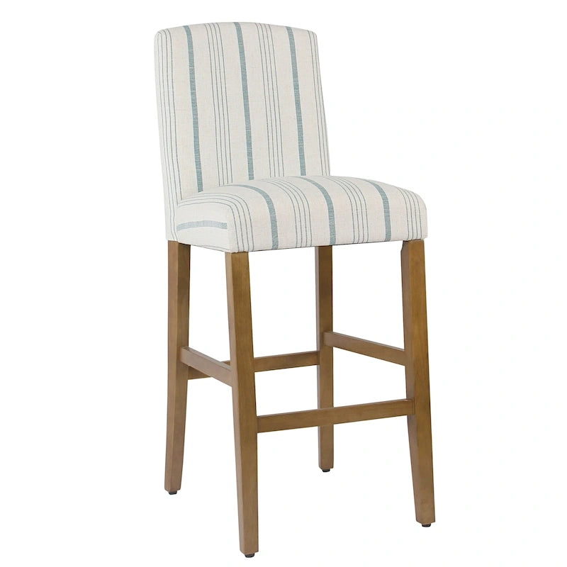 Classic Parsons High Back 29 Barstool - Blue Calypso Stripe