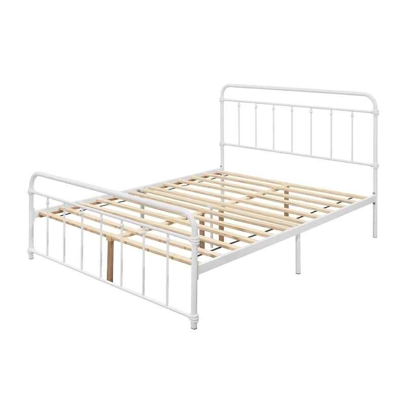 Victorian Style Metal Platform Bed