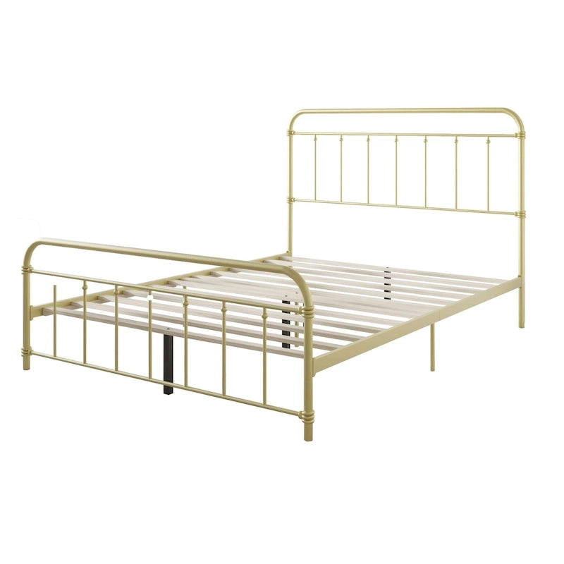 Victorian Style Metal Platform Bed