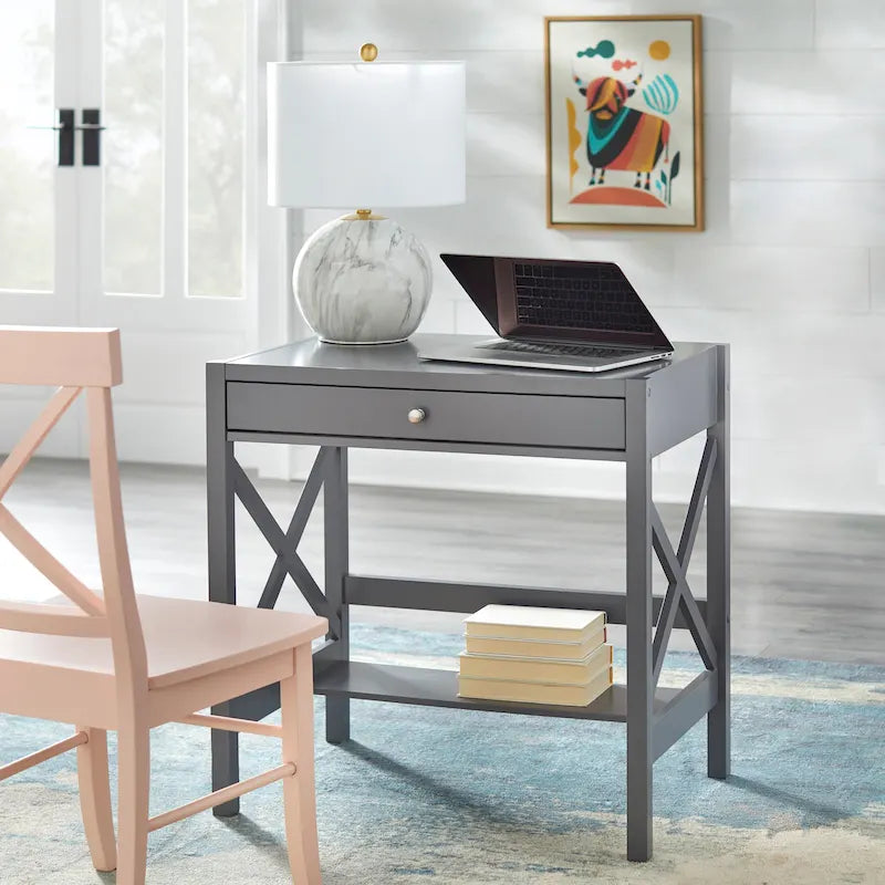 X-Frame Farmhouse Wood Desk