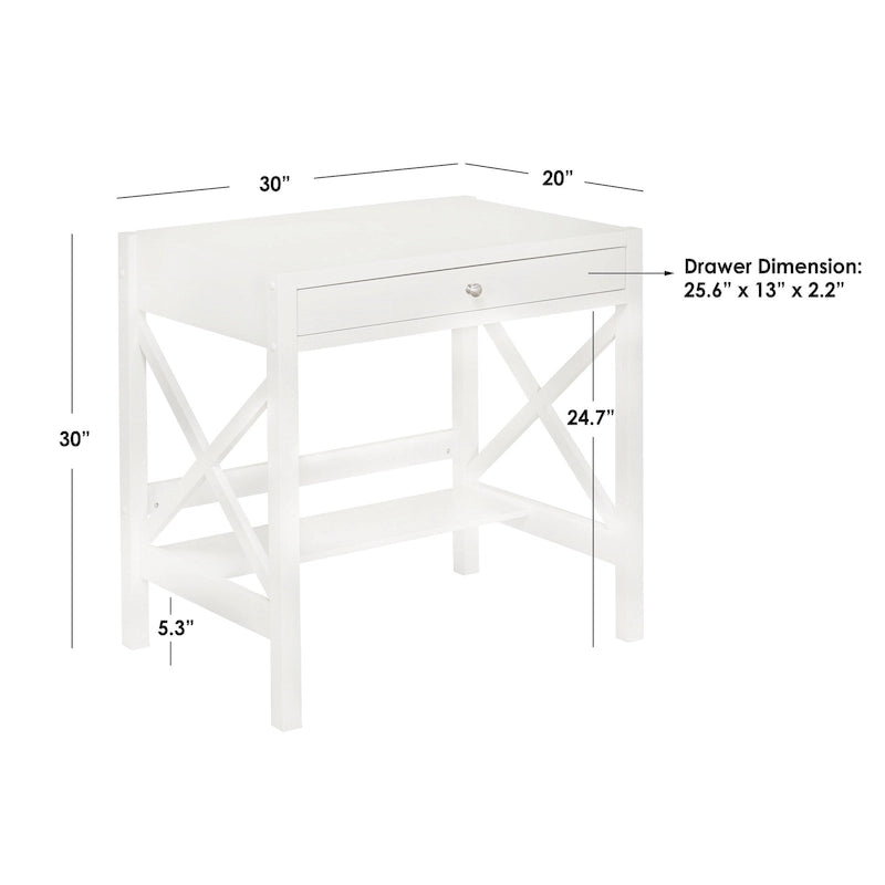 X-Frame Farmhouse Wood Desk