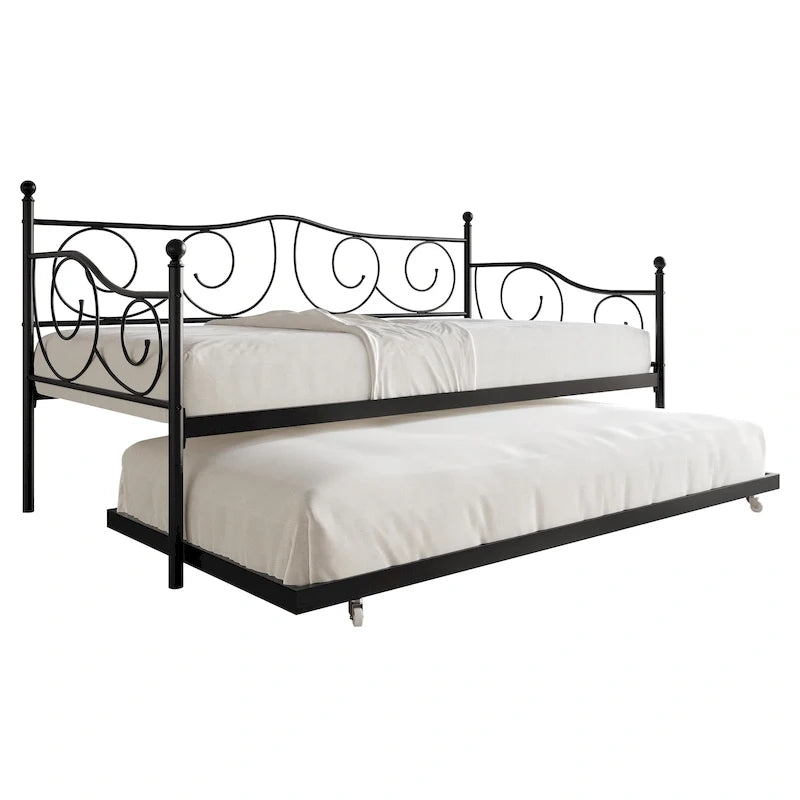 V-Channel Headboard Storage Platform Bed