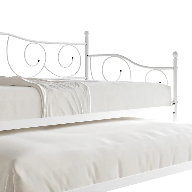 V-Channel Headboard Storage Platform Bed