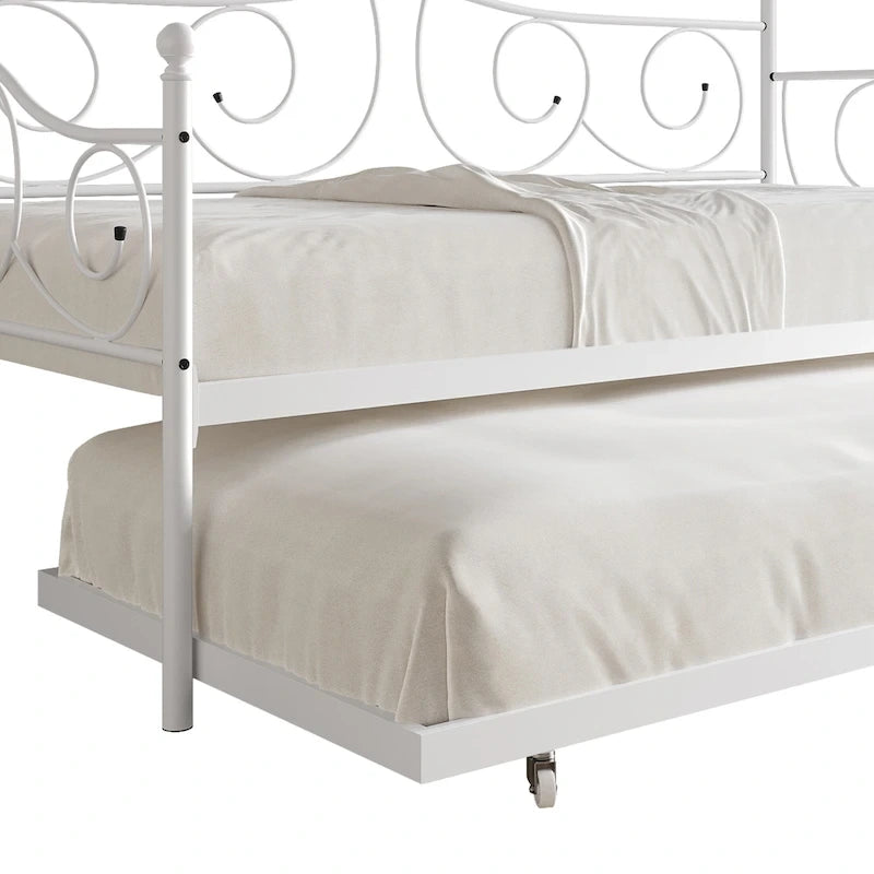 V-Channel Headboard Storage Platform Bed
