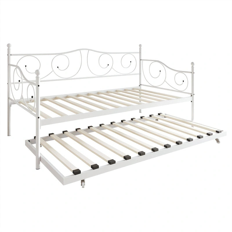 V-Channel Headboard Storage Platform Bed
