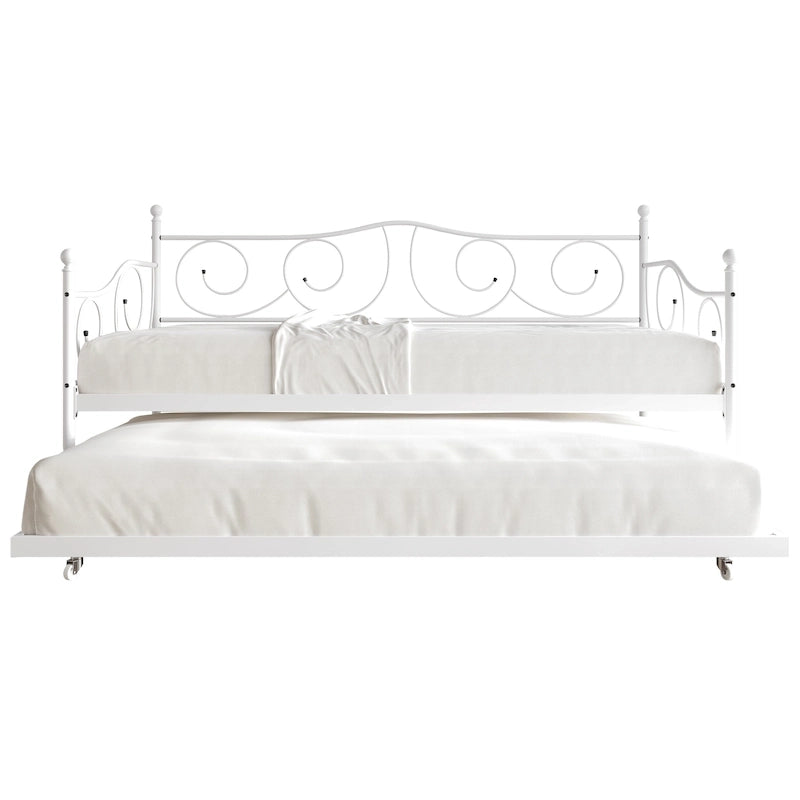 V-Channel Headboard Storage Platform Bed
