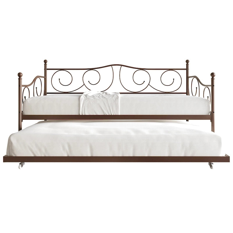 V-Channel Headboard Storage Platform Bed