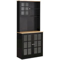 72-inch Transitional Kitchen Cabinet Pantry