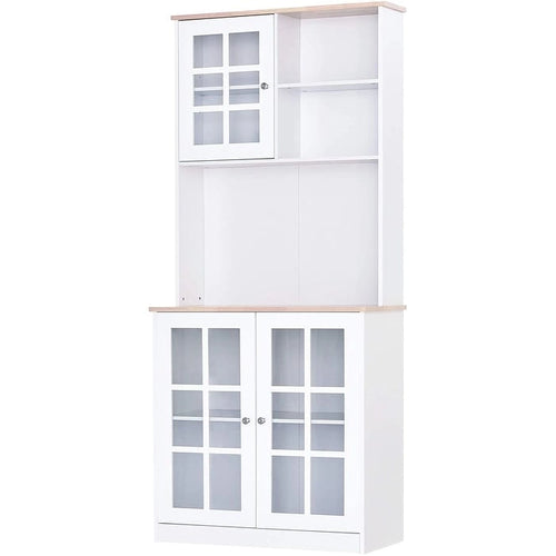 HOMCOM 72-inch Transitional Kitchen Cabinet Pantry