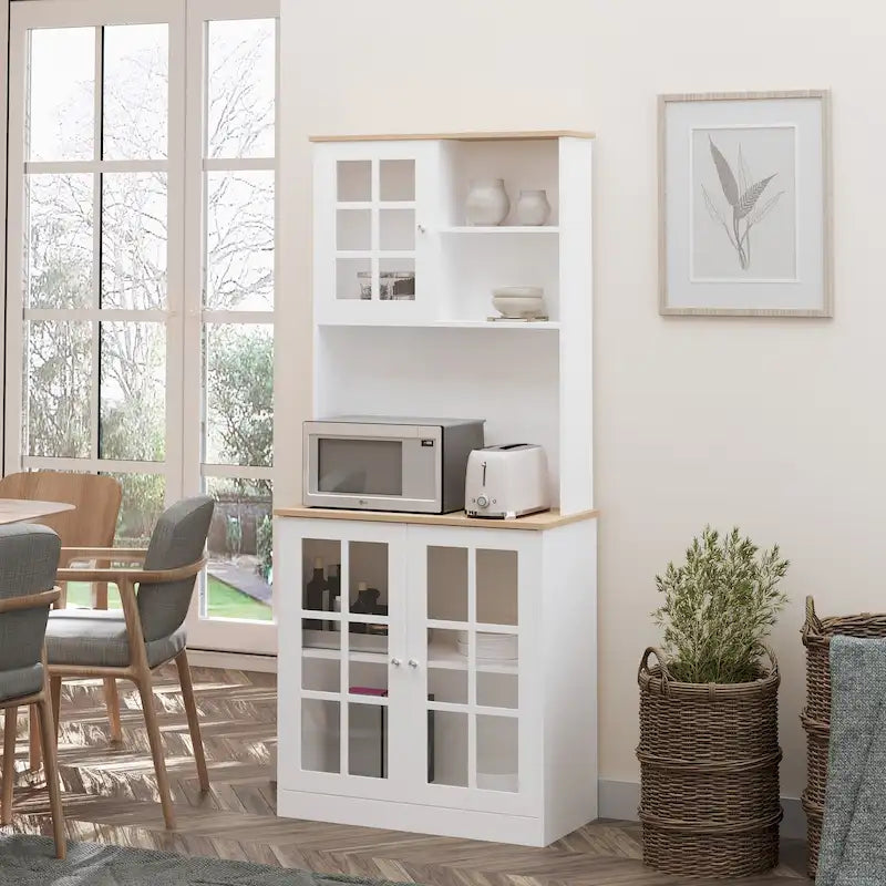72-inch Transitional Kitchen Cabinet Pantry