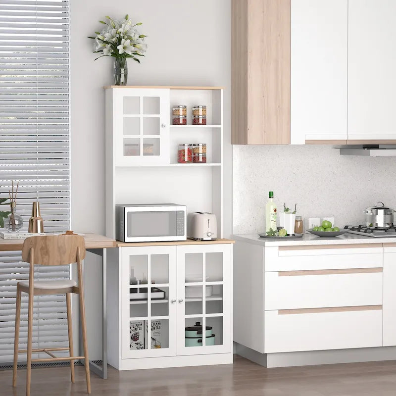 72-inch Transitional Kitchen Cabinet Pantry