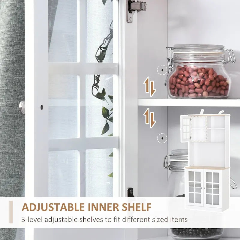72-inch Transitional Kitchen Cabinet Pantry