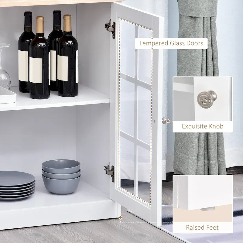 72-inch Transitional Kitchen Cabinet Pantry
