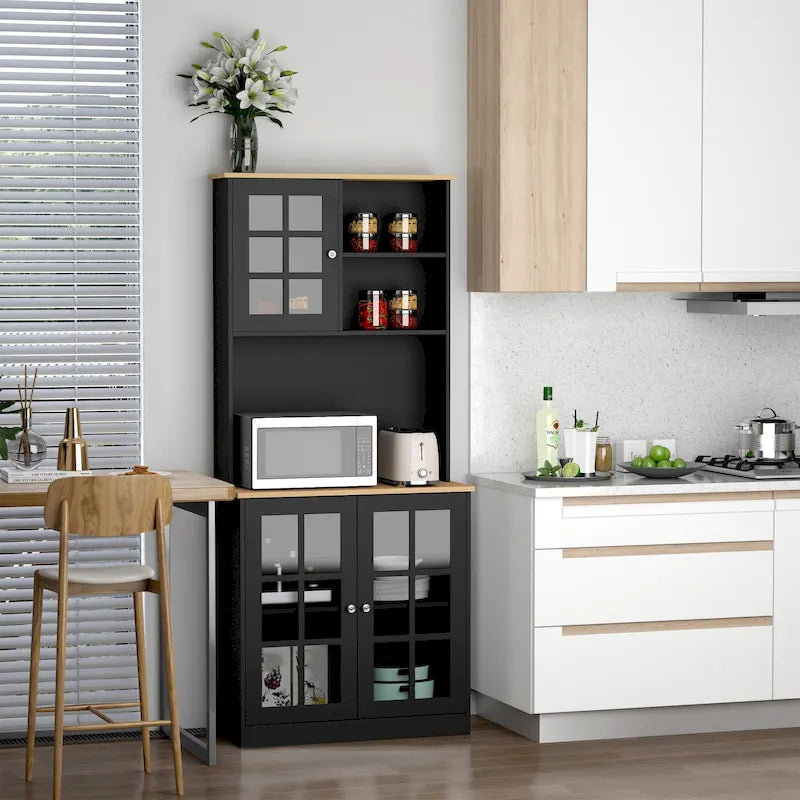 72-inch Transitional Kitchen Cabinet Pantry