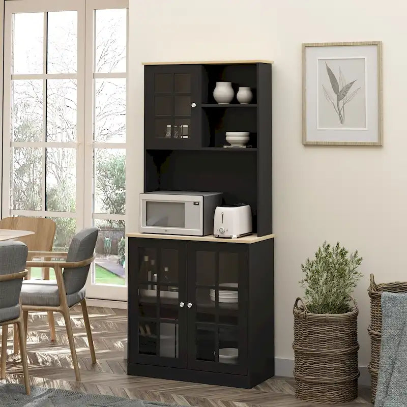 72-inch Transitional Kitchen Cabinet Pantry