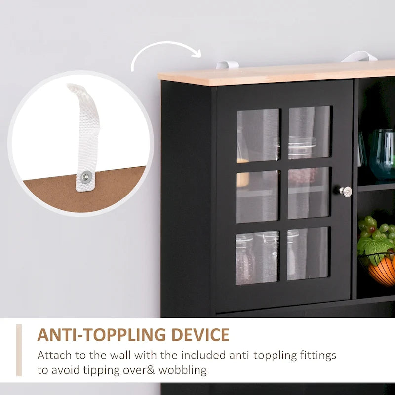 72-inch Transitional Kitchen Cabinet Pantry