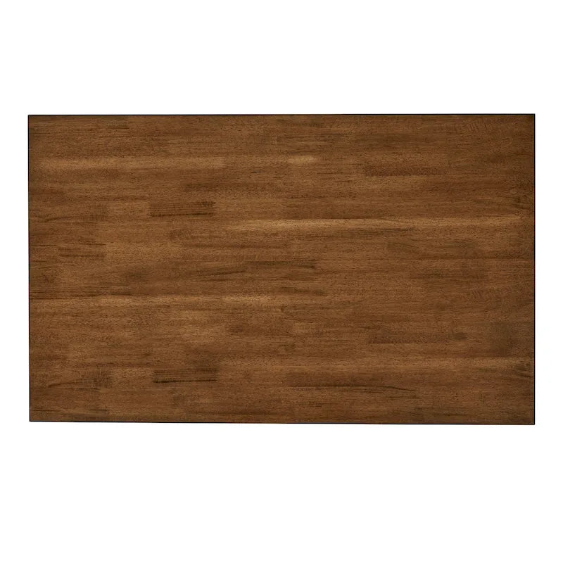 Two-Tone Antique Finish Extendable Kitchen Island with 3 Drawers