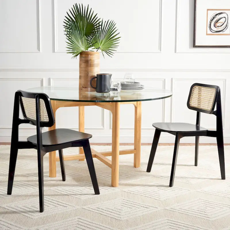 Cane Dining Chair - 17W x 20D x 32H