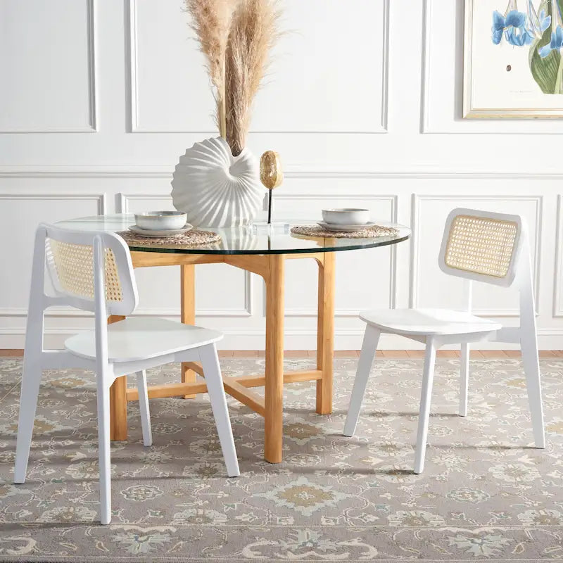 Cane Dining Chair - 17W x 20D x 32H
