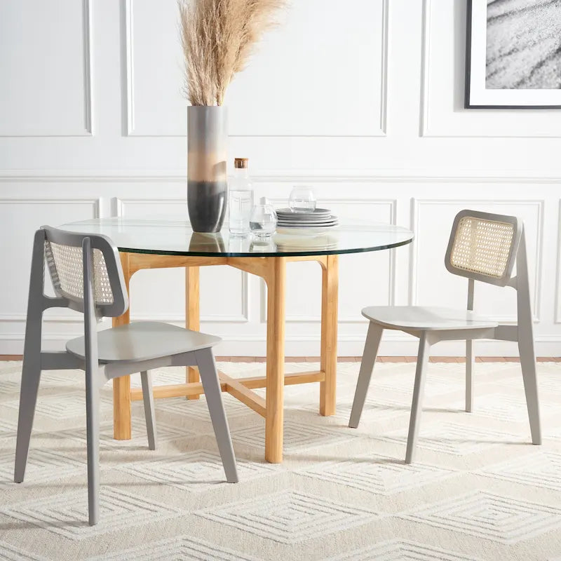 Cane Dining Chair - 17W x 20D x 32H