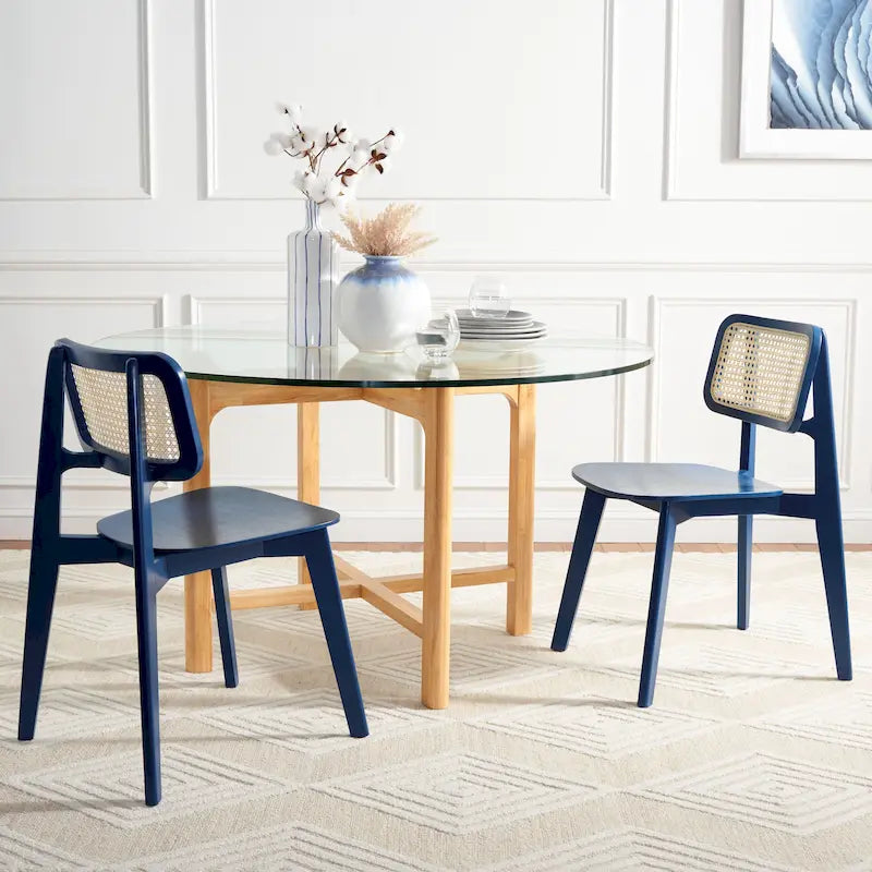 Cane Dining Chair - 17W x 20D x 32H