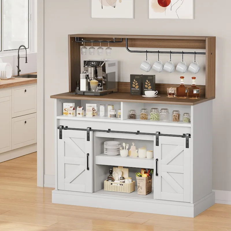 High Gloss Nightstand with 2 Drawers