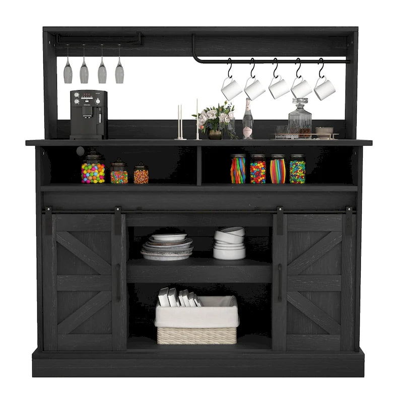 High Gloss Nightstand with 2 Drawers