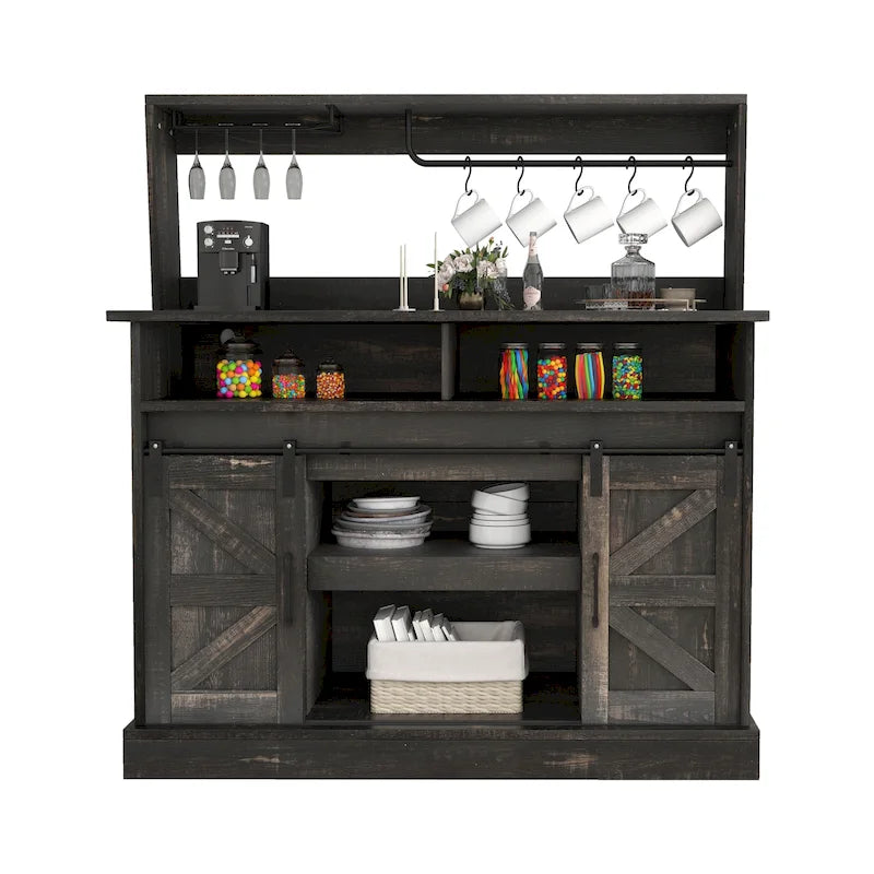 High Gloss Nightstand with 2 Drawers