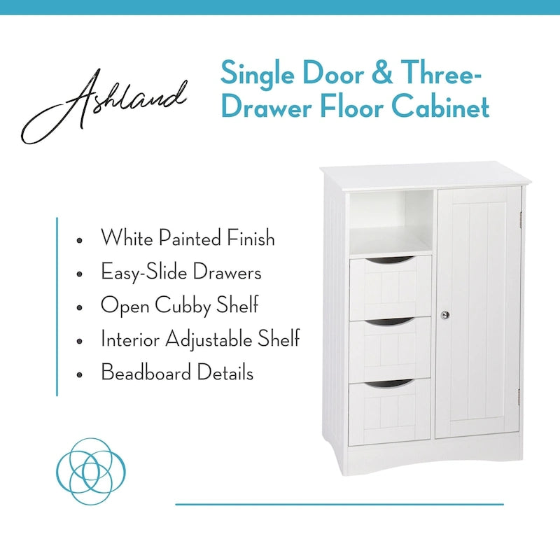 Writing Computer Desk with Removable Floating Organizer and 4 Drawers, Pine Wood Legs