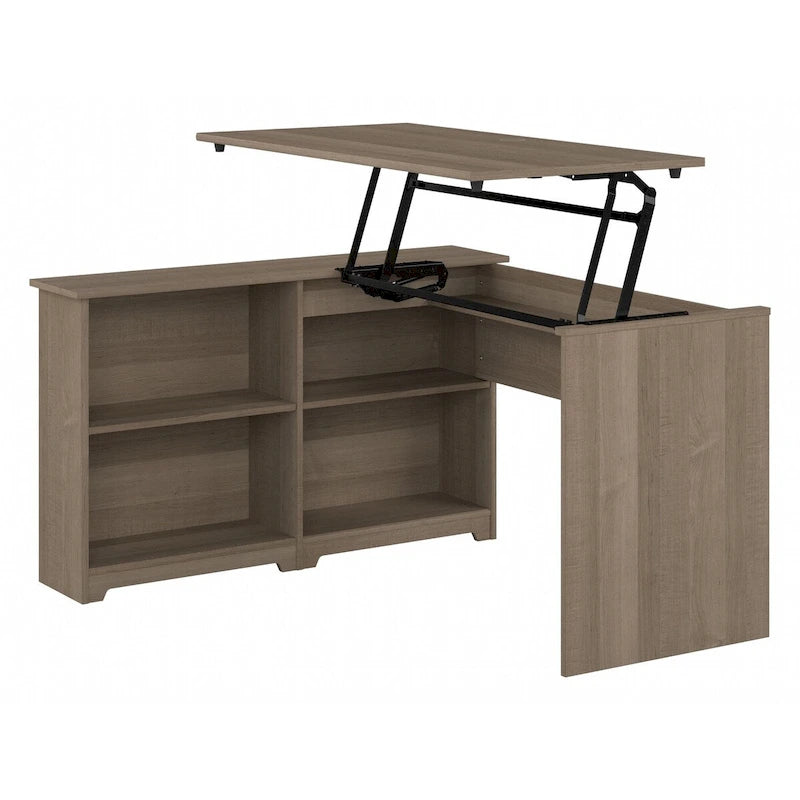 52W Standing Corner Desk with Shelves